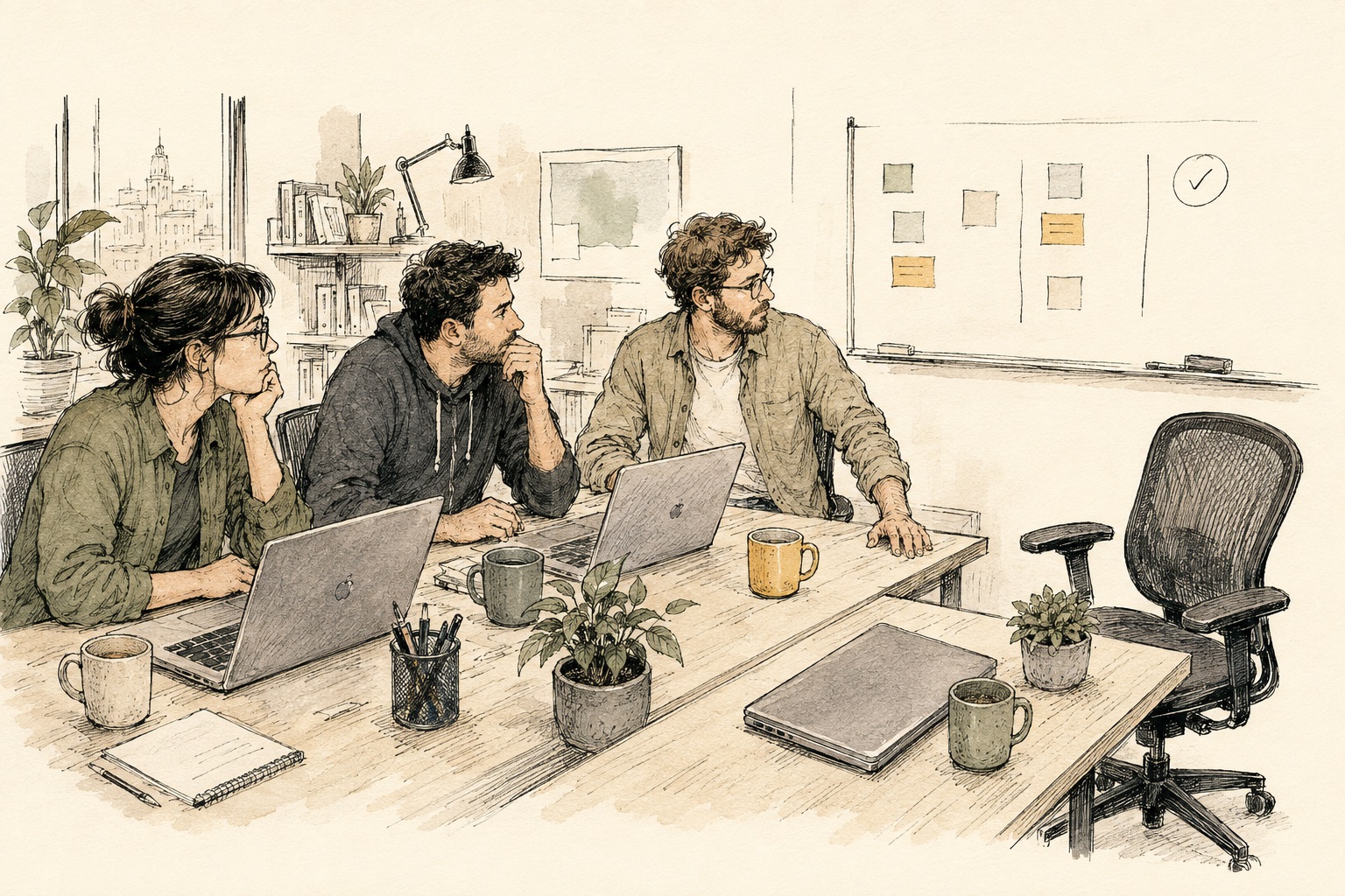 A software release team waiting for the knowledge and shared context needed to finish its work